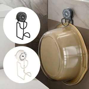 Wall-mounted Suction Cup Hooks Strong Washbasin Hook Bathroom Storage Rack - Picture 1 of 16