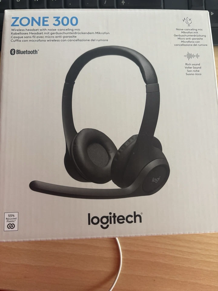 Logitech Zone 300 Bluetooth Headset, Kabellos - Bild 1 von 3