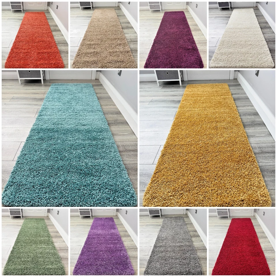 Hall Runner Mat Long Machine Washable Anti-Slip Plain Large Small Durable Carpet - Image 1 of 1