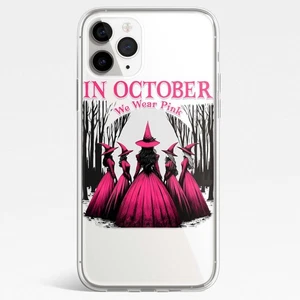 Halloween IN OCTOBER We Wear Pink  Phone Case for Iphone 16 15 14 13 12 11ProMax - Picture 1 of 10