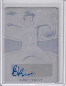 Barrett Kent 2022 Leaf Perfect Spielschild & Proof Autos 1/1 - Bild 1 von 2