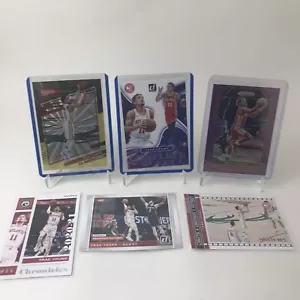 Lote completo de 5 láseres Donruss Trae Young y verde y amarillo 2020-21 Prizm púrpura Wa - Imagen 1 de 8