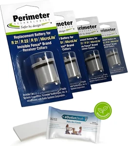 Invisible Fence Collar Battery - Compatible - Includes Pet Towel (4 Pack) - Picture 1 of 12