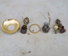 Cast brass Finials Vintage Part lamp candle holder  spacer RING lot