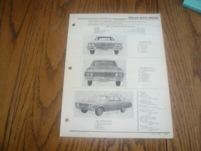 65 páginas de libro de accidentes automovilísticos Buick Special 1964 - de colección Foto 1 de 4