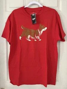 New Pembroke Welsh Corgi Shirt Size M For the Love of Paws Medium T-shirt Red - Picture 1 of 4