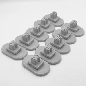 Set of 10 - 1/2" Support Columns (Piers) for Disney Toy Monorail Track - Picture 1 of 16