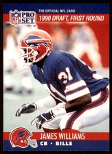 1990 Pro Set James Williams Football Cards #684