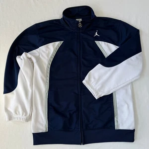 Vintage Air Jordan Track Jacket Youth XL Blue White Full Zip Jumpman Nike VTG - Picture 1 of 12