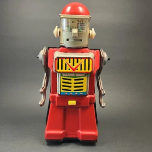 Talking Robot Yonezawa Toy Tin Vintage Japan 1960s Retro Tinplate Figure - Picture 1 of 10