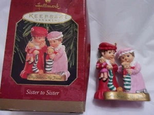 Hallmark 1999 Keepsake Christmas Ornament Sister To Sister-My Sister Friend - Picture 1 of 2
