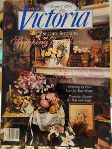 Victoria Bliss Magazine rare back issue romantic Décor August 1993 - Bild 1 von 1