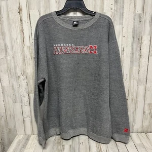 Vintage Nebraska Cornhuskers Gray Starter Sweatshirt XL - Picture 1 of 8