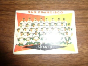 1960 Topps Baseball SF Giants Team #151 vintage card - Picture 1 of 8