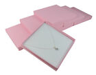 Square Baby Pink Vibrant Necklace White Black Insert Gift Presentation Box