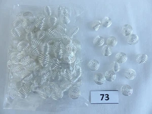 50 Metallperlen Zwischenperl Spiralen Perlenkäfig Kugel Befüllen Spiraldraht 73 - Bild 1 von 1