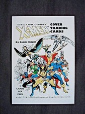 1990 COMIC IMAGES UNCANNY X-MEN COVERS SERIES 1 HEADER CARD