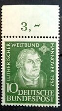 Germany1952 Lutheran World Federation Assembly stamp MNH Sg 1075.LUX With Margin