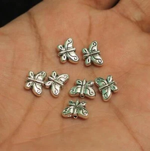 7x10mm German Silver Butterfly Beads - Picture 1 of 8