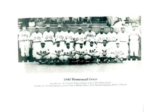 1940 HOMESTEAD GRAYS  8X10 TEAM PHOTO  BASEBALL HOF Cover