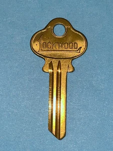 Llavero en blanco Lockwood original vintage #B310, Ilco #'s 1004A & L4, nuevo de lote antiguo - Imagen 1 de 2