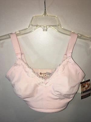 maternity Nursing Bra ,La Leche League, one Pink Size 40DDD/F WIRELESS b104 - Image 1 of 4