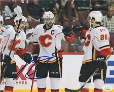 Mark Giordano Calgary Flames Autographed 8X10 celebrating Photo JSA COA