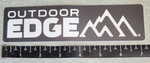 Outdoor Edge Gray/White Knives and Tools Knife Vinyl Decal Sticker Shot Show - Picture 1 of 1