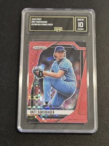 2025 Panini Prizm #124 Bret Saberhagen Red Power Prizm GMA 10 #/99 - Picture 1 of 2