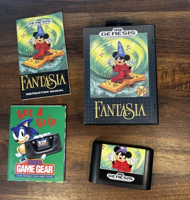 Fantasia (Sega Genesis, 1991) Authentic Complete CIB Excellent! - Image 1 of 4