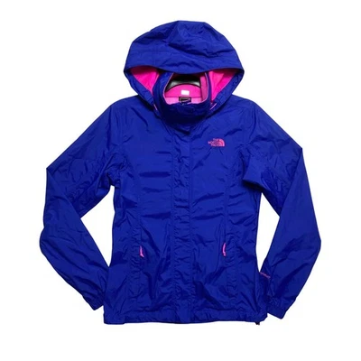 Chaqueta de Lluvia The North Face Azul Real Rosa Ligera Impermeable Foto 1 de 4