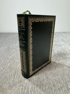 A Tale Of Two Cities by Charles Dickens Easton Press 1975 Leather Green Vintage - Picture 1 of 12