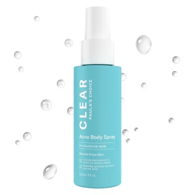 Paula's Choice CLEAR Exfoliante Espalda y Cuerpo Acné Spray, Bacné Spray con 2% BHA Foto 1 de 4