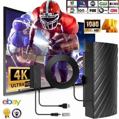 5600 миль цифровая телевизионная антенна 1080P 4K водонепроницаемая HDTV с усилителем наружная/внутренняя - Изображение 1 из 4