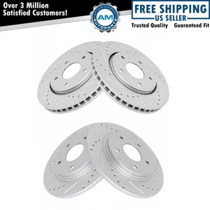 Front & Rear Brake Performance Rotor Kit Set of 4 for Chrysler Dodge Ram VW - Picture 1 of 5