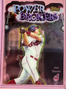 Jim Thome 1998 Topps Chrome Power Brokers Refractor #PB14 Cleveland Indians  - Bild 1 von 2
