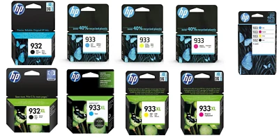 Original HP 932 933 Tinte 932xl 933xl Patrone OfficeJet 6100 6600 6700 7100 7510 - Bild 1 von 4