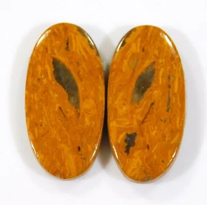 23 Ct 100% Natural Mariam Jasper Pair Oval Cabochon 26x13x3 MM Gemstone BF=0340 - Bild 1 von 6
