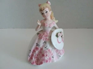 VINTAGE LEFTON PORCELAIN FIGURINE SOUTHERN BLONDE GIRL #2353 JAPAN - Picture 1 of 8