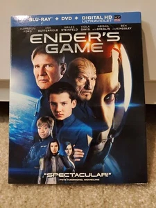 Ender's Game - HARRISON FORD  (Blu-ray, 2013)  FACTORY SEALED Slipcover  - Picture 1 of 2