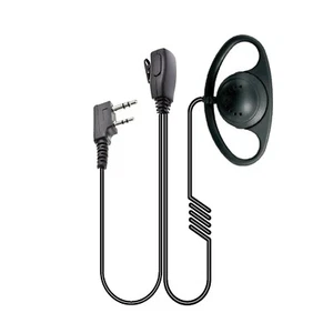 2 Pin D Shape Earpiece Headset for Mitex Baofeng Kenwood Radio Walkie Talkie - Picture 1 of 7