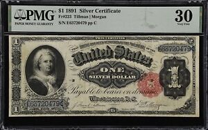 Fr. 223 1891 $1 Silver Certificate PMG Very Fine 30