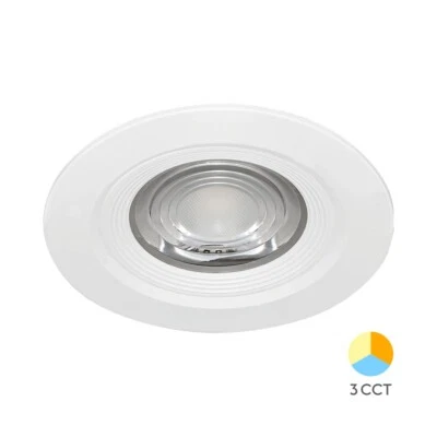 LED Einbaustrahler 7W IP54 3in1 CCT Spot 630lm Einbauleucht Einbauspot 230V 68mm - Bild 1 von 4