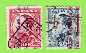 ESPAÑA 1931 EDIFIL 599 Y 600 USADOS - Imagen 1 de 1