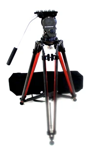 O'CONNOR 1030S HEAD DA TRIPOD SYS 150mm MID SPREADER PAN BAR TDK SERVICED 53 Lbs - Picture 1 of 17