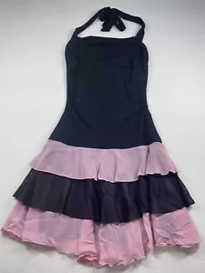 Vtg Rampage Womens Halter Layers Bodycon Dress Y2K Fairy Grunge Whimsigoth S - Picture 1 of 12