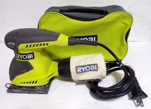 Ryobi S652DG 1/4 Sheet Palm Finish Sander w/Dust Bad & Carry Case Clean EUC - Picture 1 of 5