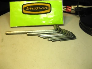 SNAP-ON (9 pcs) Allen Wrench Hex Keys SAE L-Shape - Picture 1 of 7