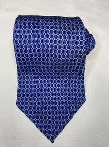 Perry Ellis Portfolio Blue Tie 100% Imported Silk - Picture 1 of 4