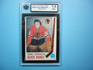 1969/70 O-PEE-CHEE NHL HOCKEY CARD #138 TONY ESPOSITO ROOKIE KSA 7.5 NM+ OPC - Picture 1 of 3